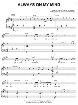page one of Always On My Mind (Piano & Vocal)