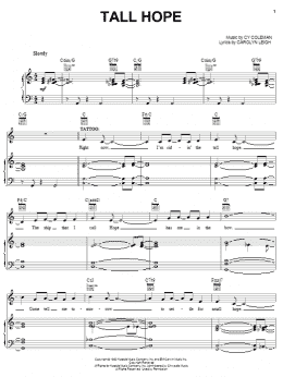 page one of Tall Hope (Piano, Vocal & Guitar Chords (Right-Hand Melody))