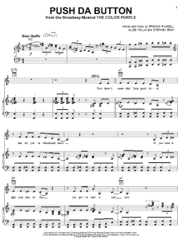 page one of Push Da Button (Piano, Vocal & Guitar Chords (Right-Hand Melody))