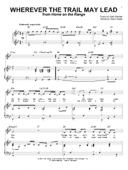 page one of Wherever The Trail May Lead (Piano & Vocal)