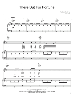 page one of There But For Fortune (Piano, Vocal & Guitar Chords (Right-Hand Melody))