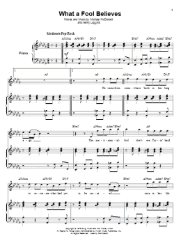 page one of What A Fool Believes (Piano & Vocal)