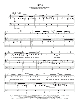 page one of Home (Piano & Vocal)
