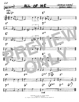 page one of All Of Me (Real Book – Melody & Chords – C Instruments)