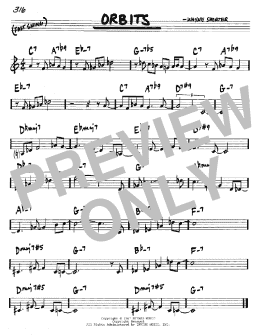 page one of Orbits (Real Book – Melody & Chords – C Instruments)