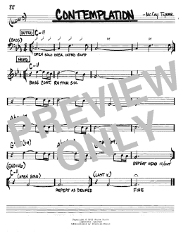 page one of Contemplation (Real Book – Melody & Chords – C Instruments)