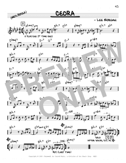 page one of Ceora (Real Book – Melody & Chords – C Instruments)