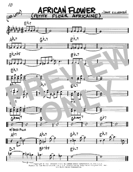 page one of African Flower (Petite Fleur Africaine) (Real Book – Melody & Chords – C Instruments)