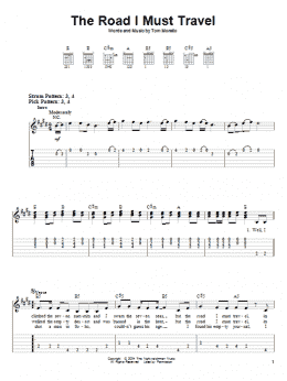 page one of The Road I Must Travel (Easy Guitar Tab)