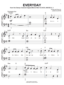 page one of Everyday (Big Note Piano)