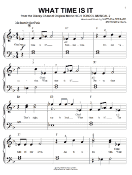 page one of What Time Is It (Big Note Piano)