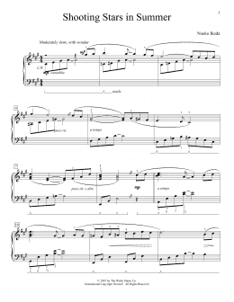 page one of Shooting Stars In Summer (Educational Piano)