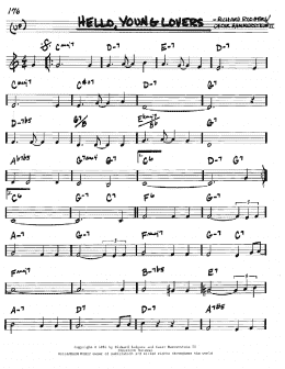 page one of Hello, Young Lovers (Real Book – Melody & Chords – C Instruments)