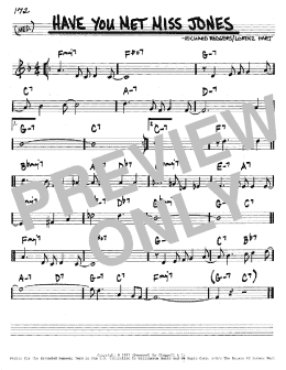 page one of Have You Met Miss Jones? (Real Book – Melody & Chords – C Instruments)
