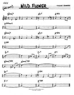 page one of Wild Flower (Real Book – Melody & Chords – C Instruments)