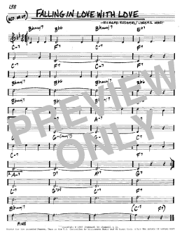 page one of Falling In Love With Love (Real Book – Melody & Chords – C Instruments)