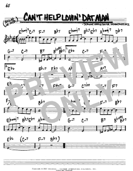page one of Can't Help Lovin' Dat Man (Real Book – Melody & Chords – C Instruments)