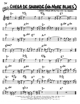page one of Chega De Saudade (No More Blues) (Real Book – Melody & Chords – C Instruments)