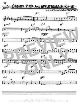 page one of Cherry Pink And Apple Blossom White (Real Book – Melody & Chords – C Instruments)