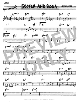 page one of Scotch And Soda (Real Book – Melody & Chords – C Instruments)