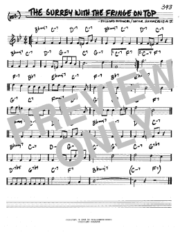 page one of The Surrey With The Fringe On Top (from Oklahoma!) (Real Book – Melody & Chords – C Instruments)