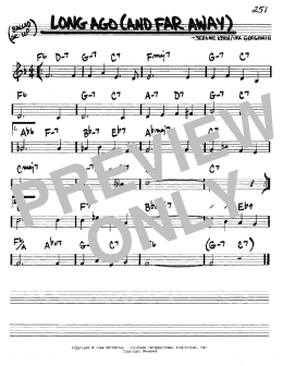 page one of Long Ago (And Far Away) (Real Book – Melody & Chords – C Instruments)
