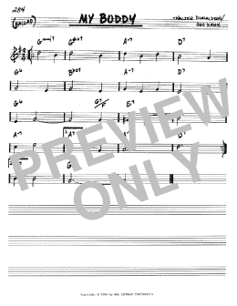 page one of My Buddy (Real Book – Melody & Chords – C Instruments)