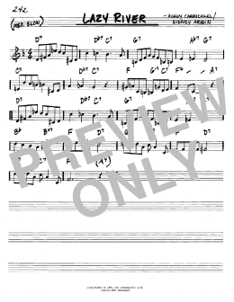 page one of Lazy River (Real Book – Melody & Chords – C Instruments)