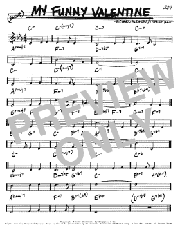 page one of My Funny Valentine (Real Book – Melody & Chords – C Instruments)