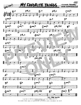 page one of My Favorite Things (Real Book – Melody & Chords – C Instruments)