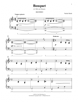 page one of Bouquet (Piano Duet)
