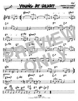 page one of Young At Heart (Real Book – Melody & Chords – C Instruments)