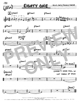 page one of Eighty One (Real Book – Melody & Chords – C Instruments)