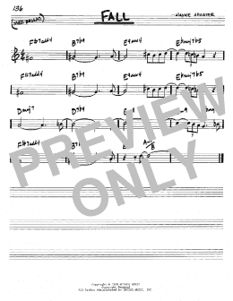 page one of Fall (Real Book – Melody & Chords – C Instruments)