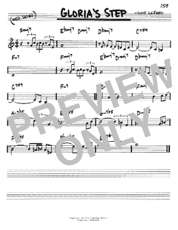 page one of Gloria's Step (Real Book – Melody & Chords – C Instruments)