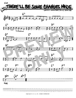 page one of There'll Be Some Changes Made (Real Book – Melody & Chords – C Instruments)
