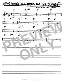 page one of The World Is Waiting For The Sunrise (Real Book – Melody & Chords – C Instruments)