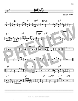 page one of Move (Real Book – Melody & Chords – C Instruments)
