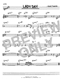 page one of Lady Day (Real Book – Melody & Chords – C Instruments)