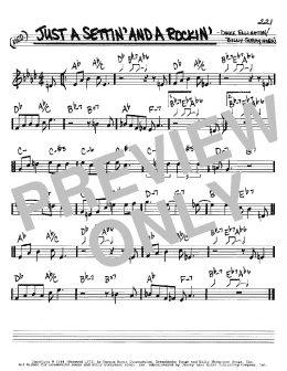 page one of Just A Settin' And A Rockin' (Real Book – Melody & Chords – C Instruments)