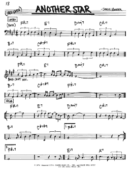 page one of Another Star (Real Book – Melody & Chords – C Instruments)