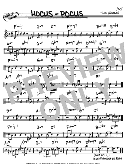 page one of Hocus-Pocus (Real Book – Melody & Chords – C Instruments)