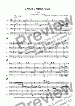 page one of Tritsch Tratsch Polka