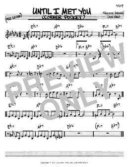 page one of Until I Met You (Real Book – Melody & Chords – C Instruments)