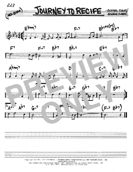 page one of Journey To Recife (Real Book – Melody & Chords – C Instruments)