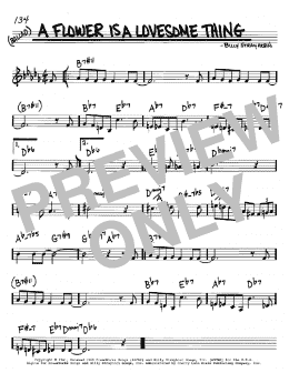 page one of A Flower Is A Lovesome Thing (Real Book – Melody & Chords – C Instruments)