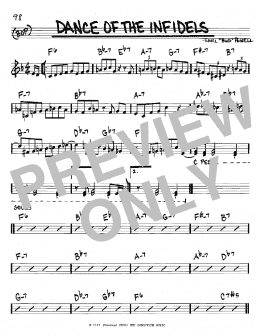 page one of Dance Of The Infidels (Real Book – Melody & Chords – C Instruments)