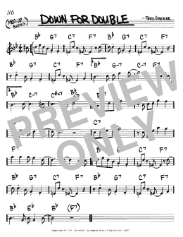 page one of Down For Double (Real Book – Melody & Chords – C Instruments)