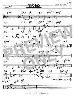page one of Virgo (Real Book – Melody & Chords – C Instruments)