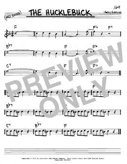 page one of The Hucklebuck (Real Book – Melody & Chords – C Instruments)